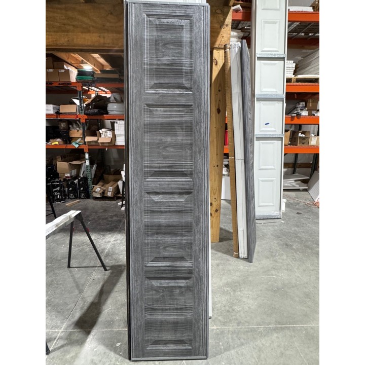 8X8 Amarr Insulated GRAY WOODGRAIN Short Raised Panel No Glass