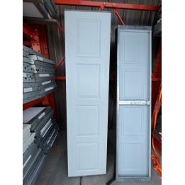 8X8 Haas White un-Insulated Short Raised Panel No Glass