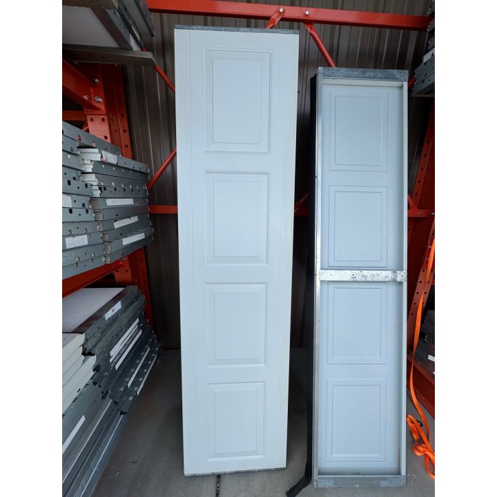 8X8 Haas White un-Insulated Short Raised Panel No Glass