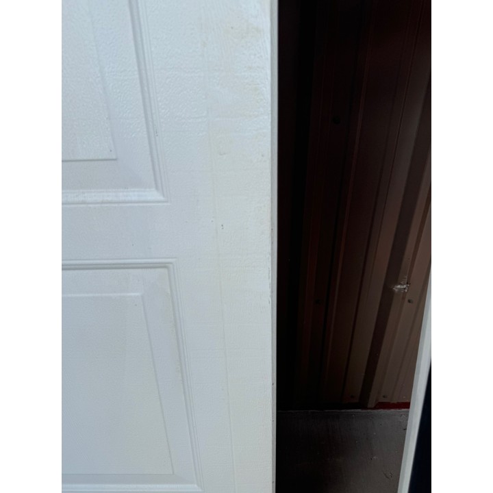 8X8 Haas White un-Insulated Short Raised Panel No Glass