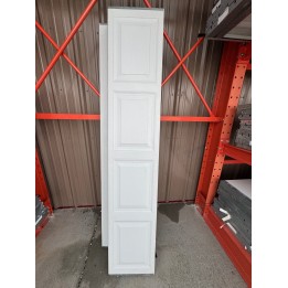 8X9 Macc White un-Insulated Short Raised Panel No Glass