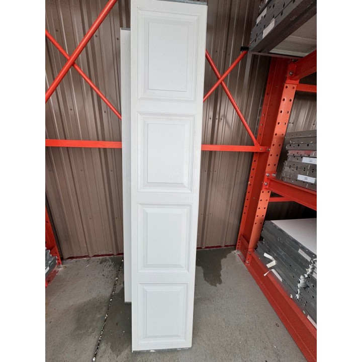 8X9 Macc White un-Insulated Short Raised Panel No Glass