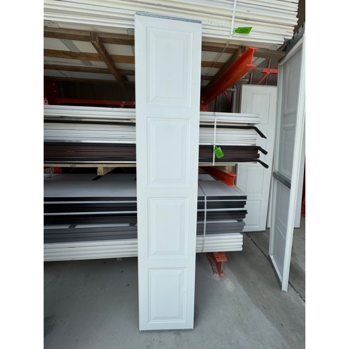 8X9 Amarr White un-Insulated Short Raised Panel No Glass