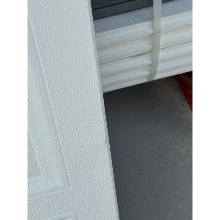 8X9 Amarr White un-Insulated Short Raised Panel No Glass