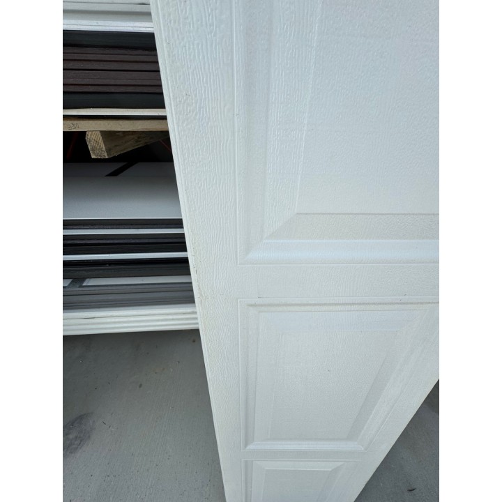8X9 Amarr White un-Insulated Short Raised Panel No Glass