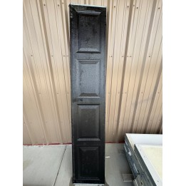 8x9 Amarr Black un-Insulated Short Raised Panel No Glass