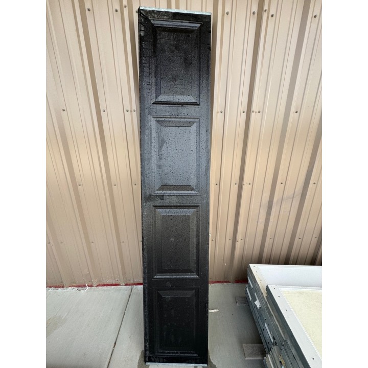 8x9 Amarr Black un-Insulated Short Raised Panel No Glass