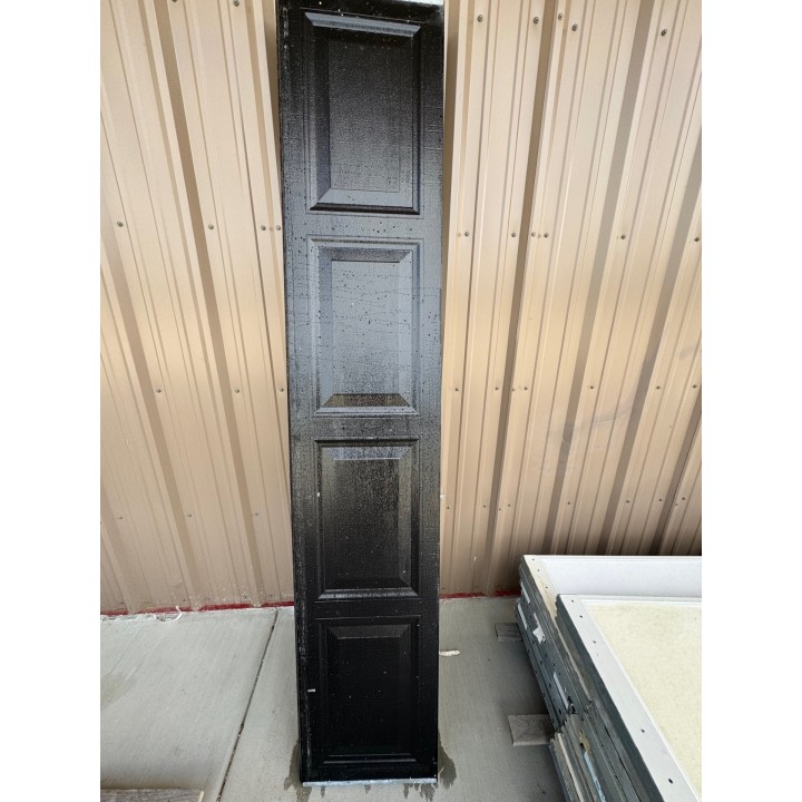8x9 Amarr Black un-Insulated Short Raised Panel No Glass