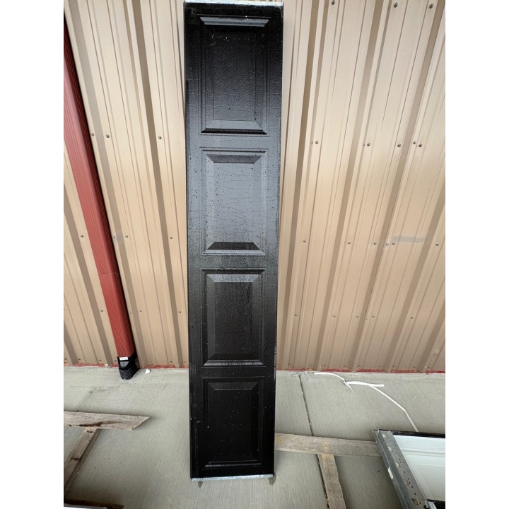 8x9 Amarr Black un-Insulated Short Raised Panel No Glass