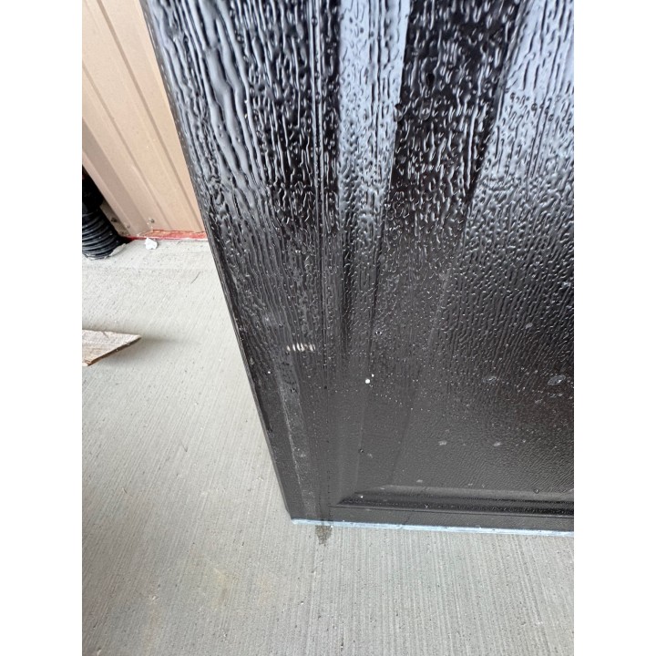 8x9 Amarr Black un-Insulated Short Raised Panel No Glass