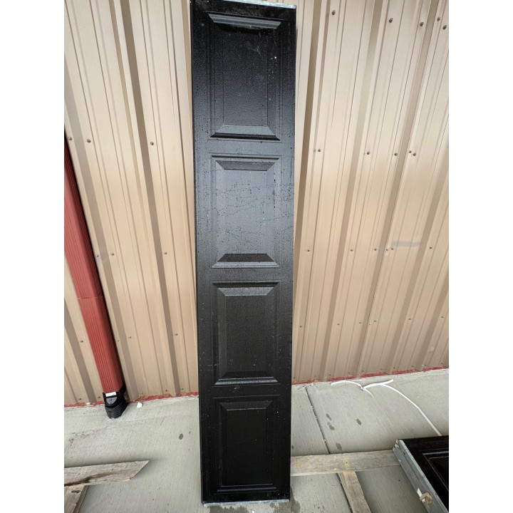 8x9 Amarr Black un-Insulated Short Raised Panel No Glass