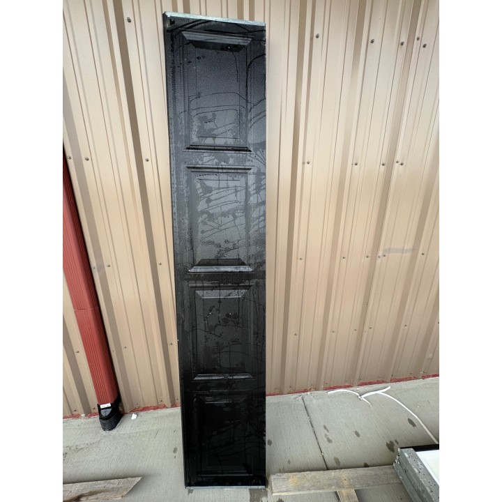 8x9 Amarr Black un-Insulated Short Raised Panel No Glass