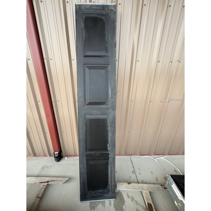 8x9 Amarr Black un-Insulated Short Raised Panel No Glass