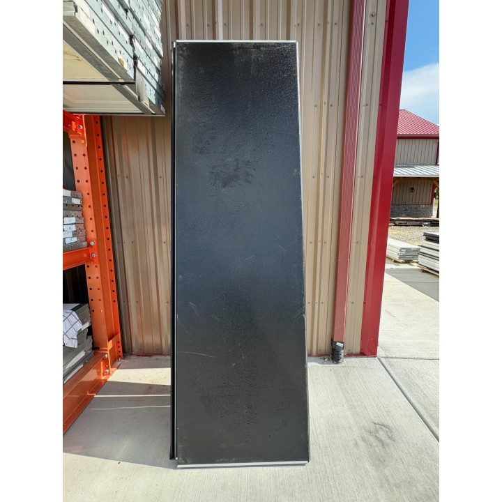 9x8 Amarr Black Steel Back No Glass