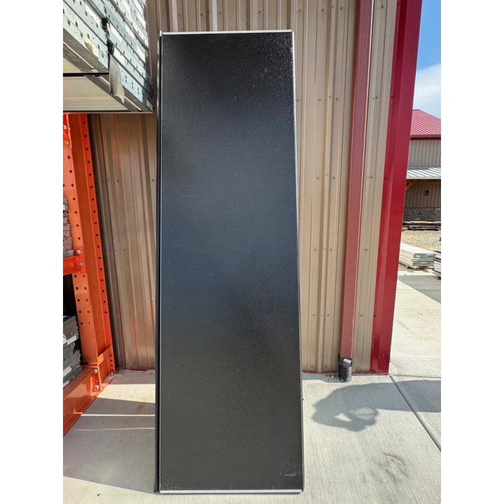 9x8 Amarr Black Steel Back No Glass