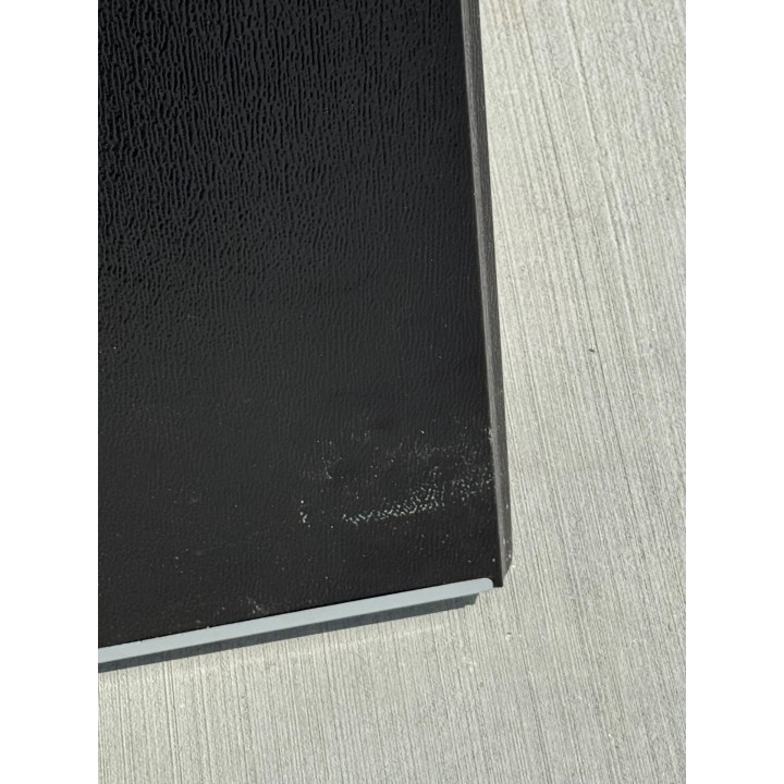 9x8 Amarr Black Steel Back No Glass