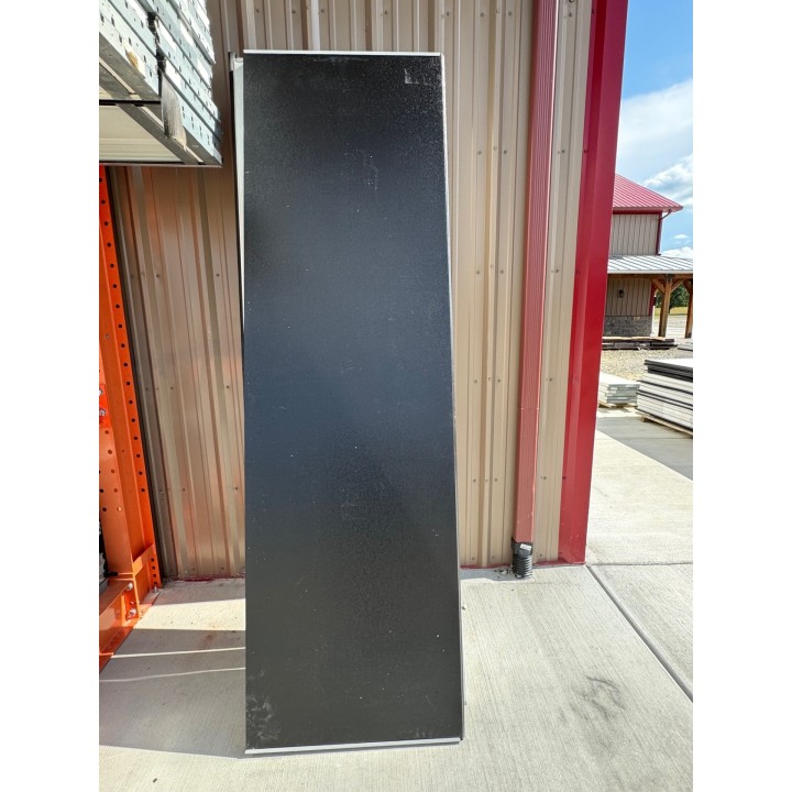 9x8 Amarr Black Steel Back No Glass