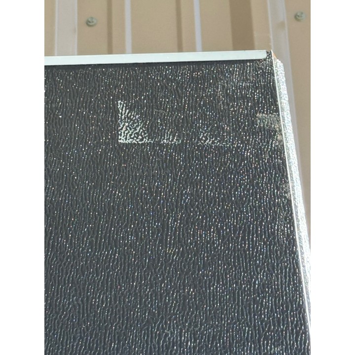 9x8 Amarr Black Steel Back No Glass
