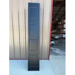 9x9 Hormann Black un-Insulated Short Raised Panel No Glass
