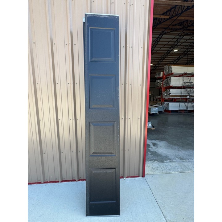 9x9 Hormann Black un-Insulated Short Raised Panel No Glass