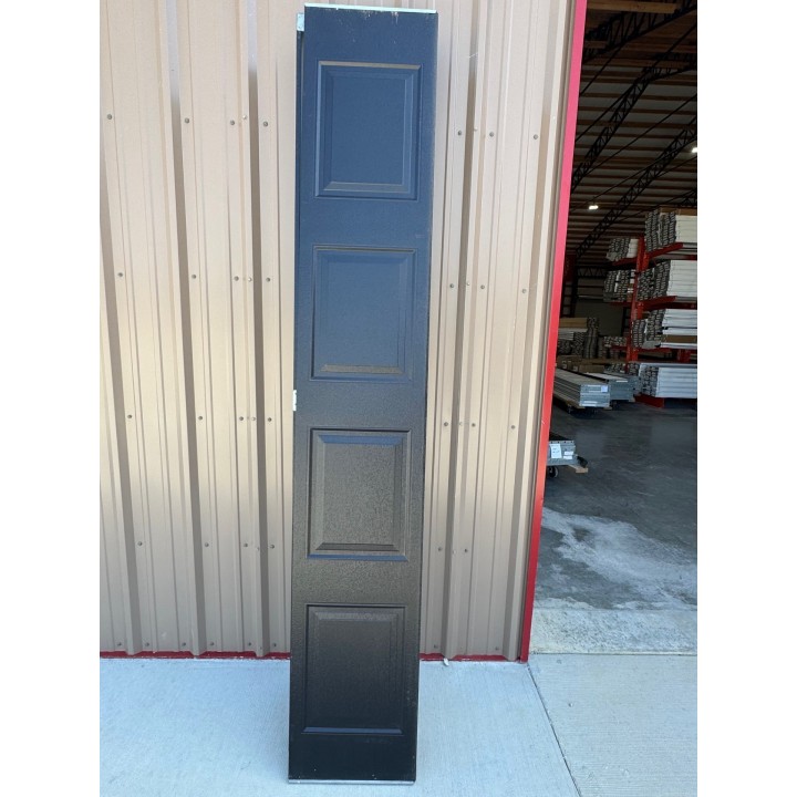 9x9 Hormann Black un-Insulated Short Raised Panel No Glass