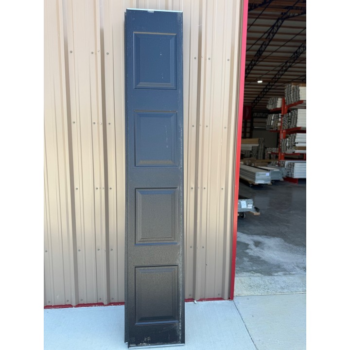 9x9 Hormann Black un-Insulated Short Raised Panel No Glass
