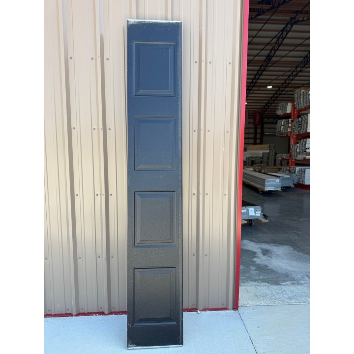 9x9 Hormann Black un-Insulated Short Raised Panel No Glass