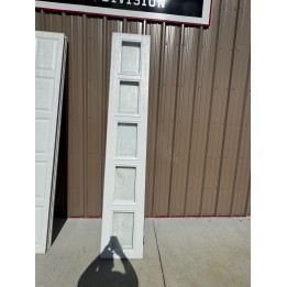 10'x6'3" Amarr White Steel Black Short Raised Panel with Glass