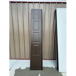 10X7 Amarr Brown Steel Back Short Raised Panel No Glass