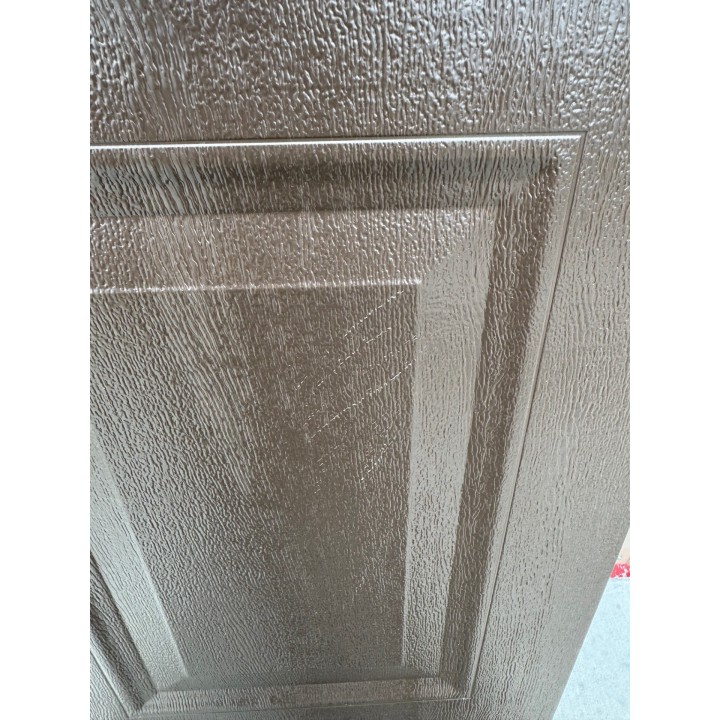 10X7 Amarr Brown Steel Back Short Raised Panel No Glass