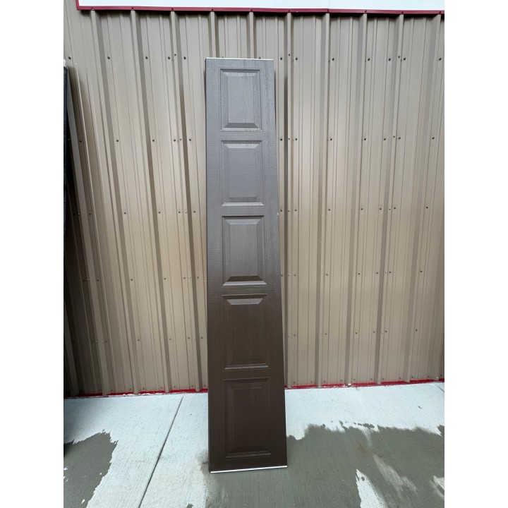 10X7 Amarr Brown Steel Back Short Raised Panel No Glass