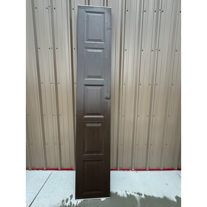 10X7 Amarr Brown Steel Back Short Raised Panel No Glass