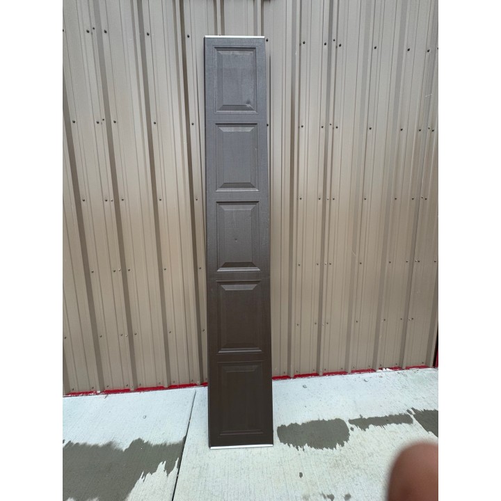 10X7 Amarr Brown Steel Back Short Raised Panel No Glass