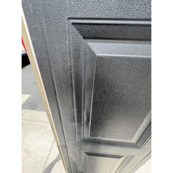 10X7 CHI Black un-Insulated Short Raised Panel No Glass