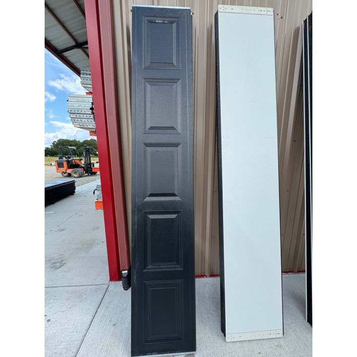 10X7 CHI Black un-Insulated Short Raised Panel No Glass