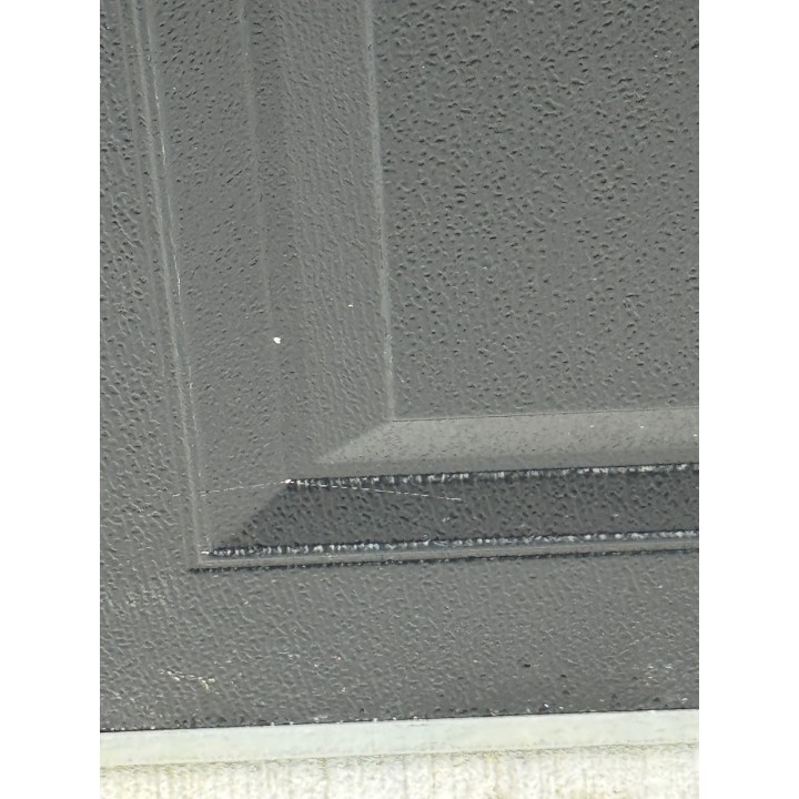 10X7 CHI Black un-Insulated Short Raised Panel No Glass