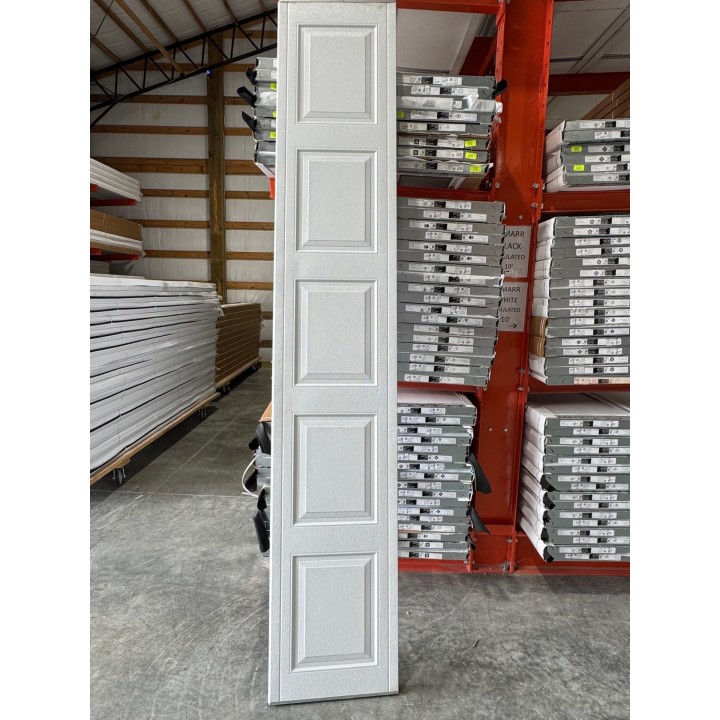 10x7 Hormann White un-Insulated Short Raised Panel No Glass