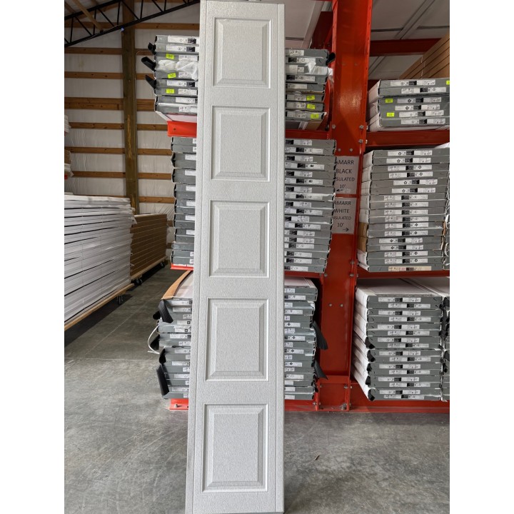 10x7 Hormann White un-Insulated Short Raised Panel No Glass