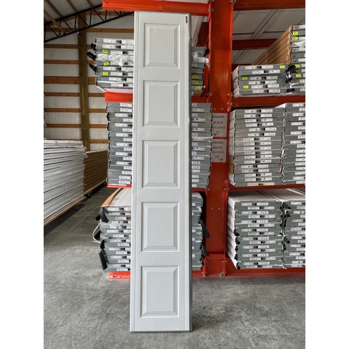 10x7 Hormann White un-Insulated Short Raised Panel No Glass