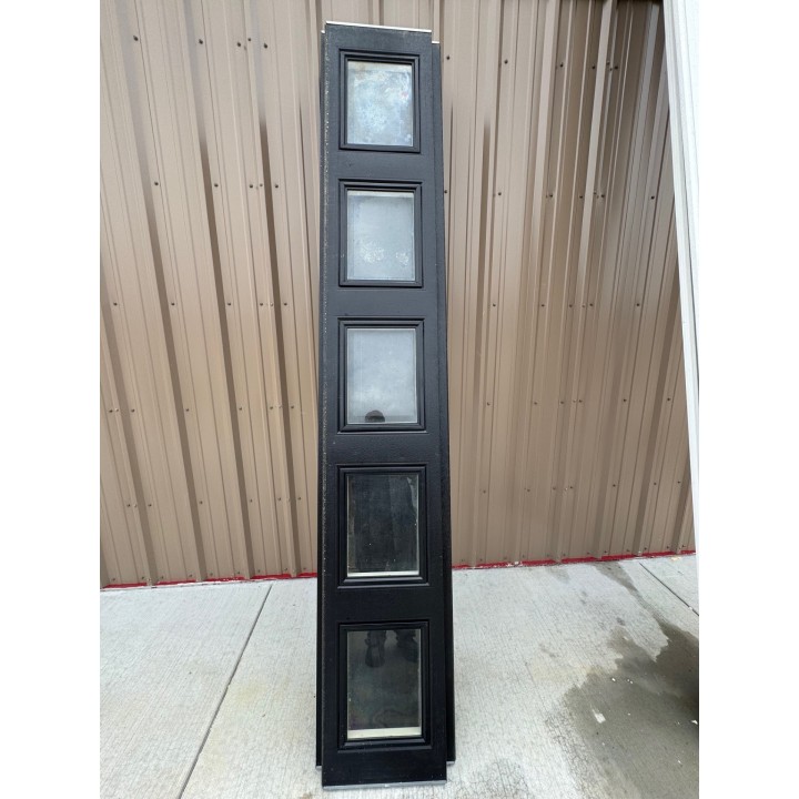 10X8 Hormann Black un-Insulated Short Raised Panel With Glass