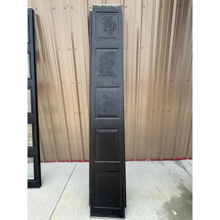 10X8 Hormann Black un-Insulated Short Raised Panel With Glass