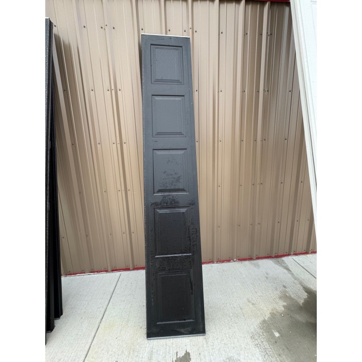 10X8 Hormann Black un-Insulated Short Raised Panel With Glass