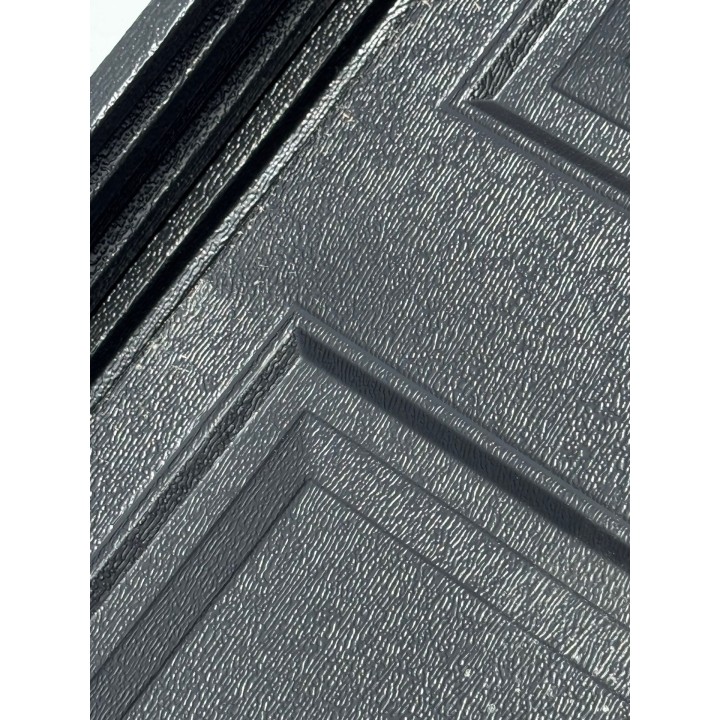 10X8 Hormann Black un-Insulated Short Raised Panel With Glass