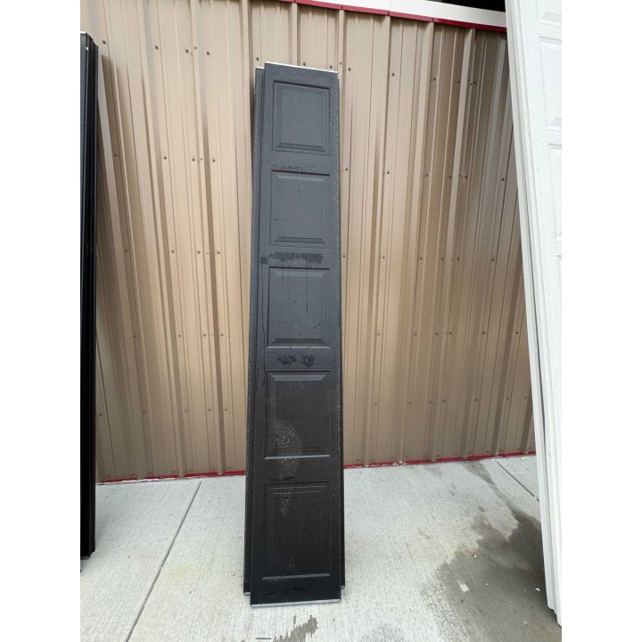 10X8 Hormann Black un-Insulated Short Raised Panel With Glass