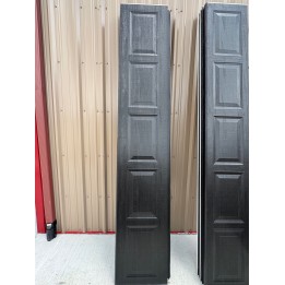 10X8 Amarr Black Steel Back Short Raised Panel No Glass
