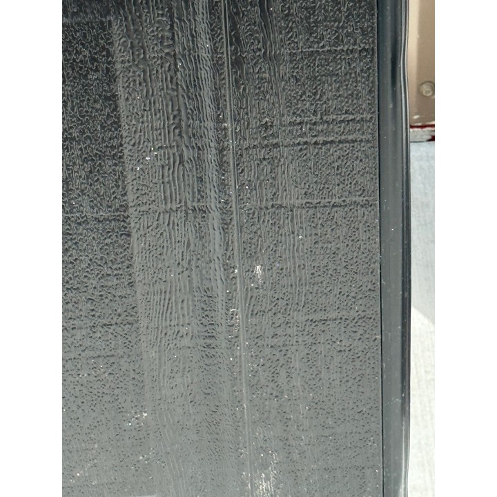 10X8 Amarr Black Steel Back Short Raised Panel No Glass