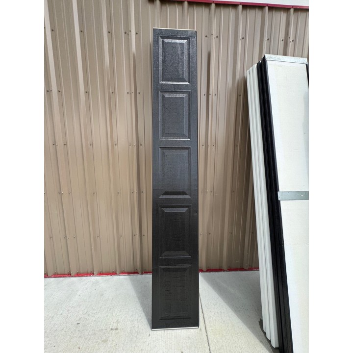 10X8 Amarr Black Steel Back Short Raised Panel No Glass