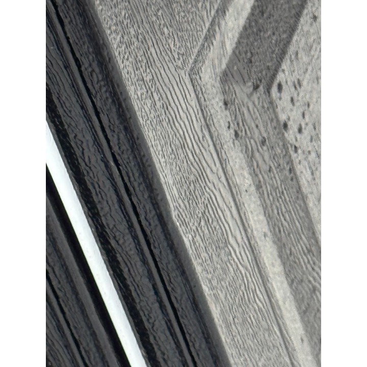 10X8 Amarr Black Steel Back Short Raised Panel No Glass