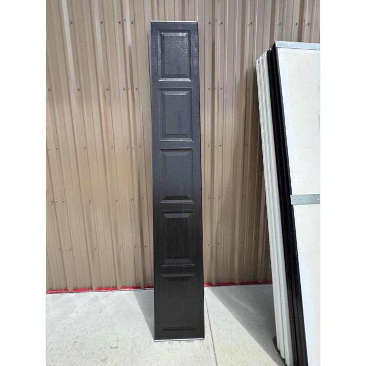10X8 Amarr Black Steel Back Short Raised Panel No Glass