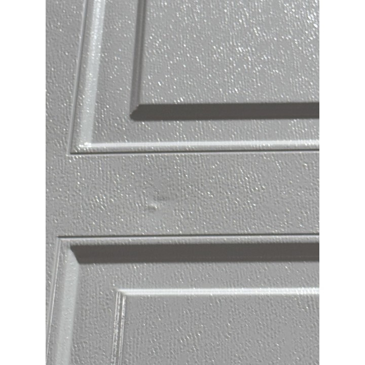 10x8 Pro Door White Un-Insulated Short Raised Panel With Glass